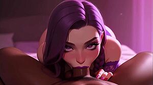 Cute Stepsister Sucks BBC in Secret! Man, What a Wild Outfit!