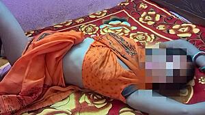 Muscular hunk has a hot party with big tits bhabhi