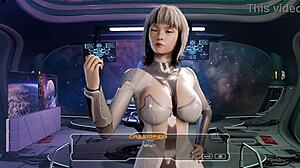 3D animated Blowjob Sextellar Game Part 1