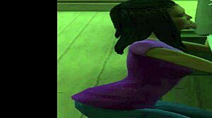 chocolate girl deepthroating social studies teacher in classroom after school, feels unreal