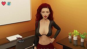 Elmwood University introduces horny redhead craving virgin kiss.