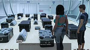 Sexy Indian MILF navigates space and sex in game