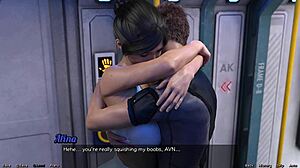 stranded in space 80 - military girl with big tits dominates