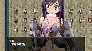 2D animated game with Japanese redhead babes