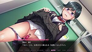 Buttplug action in an anime anal scene
