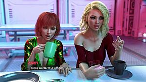 Asian hacker and military girl in steamy threesome action