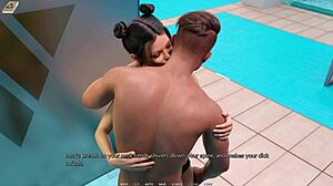 Emo girl's shower surprise with hot and steamy action