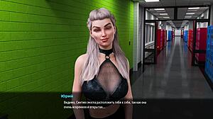 Group sex with cowgirl and blowjobs in a cartoon-style video game