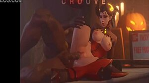 Overwatch Mercy Compilation 2: D.va and More Cock Action