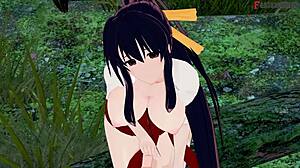 Rias Gremory Kimono Sex at Festival HSDxD NTR Madness E9