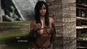 big ass colombian ebony milf shows off her collection