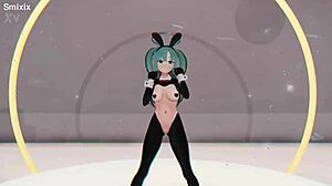 Blue Archive Yuuka hentai dance in teddy bear outfit