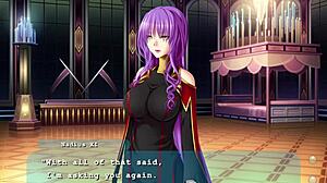 Beautiful woman with big breast in erotic hentai video