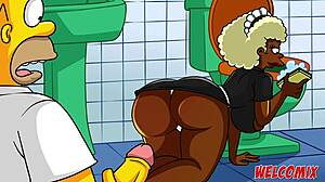 Big butt housemaid in Simpsons porn