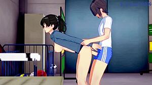 ai nanasaki and hibiki tsukahara share wild intense sex in amagami hentai