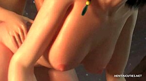 Stunning 3D hentai teen shines in animated action scene.