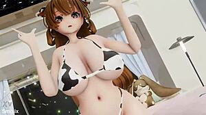 Sousou No Frieren Fern Hentai Dance in Cowgirl Outfit
