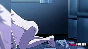 Shy blue-haired girl gets hardcore sex from friend