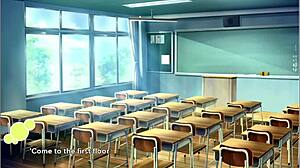 tenioha girls get pervy in classroom cocksucking