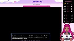 LewdNeko VTuber Plays Harem Hotel with Elf Maid Blowjob!