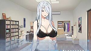 Shizuku coerces me into a footjob in Summer Clover 3
