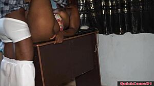 Boss and I Fucked Hard on Office Table During Break. After Work, Back for More Action!