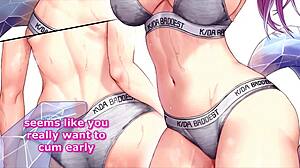 Femdom JOI with Ahri, the mommy cock hero in this hentai cartoon