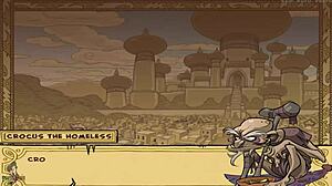 Hot Arabian nights with a princess trainer in the Disney style