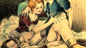 vintage erotic drawings with a classic sensual vibe.