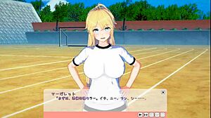 blonde busty jk margaret gets her chest worked hard