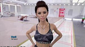 3D animated classroom gym class: bouncing boobs and sweating bodies