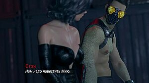 Hentai game with a hospital setting and big tits MILF