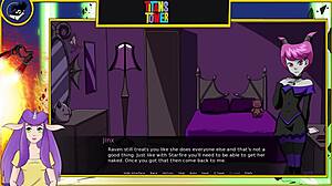 Jinx in the world of Cartoon Porn: Teen Titans Tower Part 3