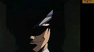 Hot Asian woman masturbates and has oral sex in a cartoon-like setting