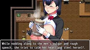 婊子骑士Frau户外被绑被淋在Hentai游戏中