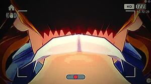 Wow, Busty Blonde Sucks a Huge Cock in Wild Hentai Scene!