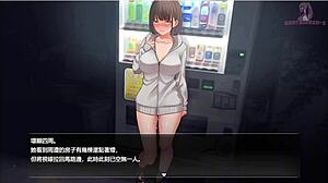 Nightwalk 6 shows her naked body in front of a vending machine and hides after 60 seconds