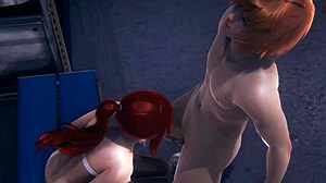 damn, erza scarlet from fairy tail gets blown and fucked in warehouse
