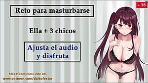 Steamy voice guided role-play for a solo player in a hentai style