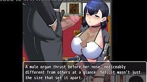 Hentai with bondage, blowjob and gokkun with a whore knight
