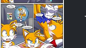 Sonic Porn Comic Reading with Intense Fucking Action.