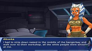 Hentai game with redhead alien girls in Star Wars costumes