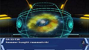 Hentai game with redhead alien girls in Star Wars costumes