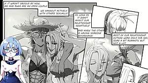 Futa and girl's night out in animated porn video