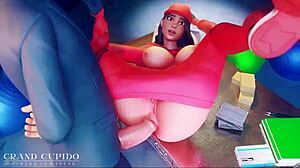 Ruby’s hot anal scene in public in animated Fortnite game