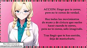 A hot and steamy witch-themed BDSM roleplay in Spanish
