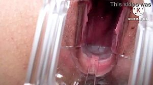 Shaved Asian girl gets creampied in missionary position