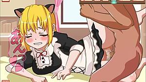 Beautiful girl enjoys intense sex in steamy hentai game