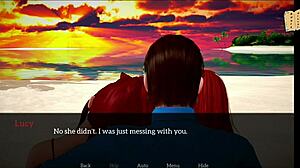 Man, My New Family 219 got me hooked with this redhead teen in erotic 3D hentai