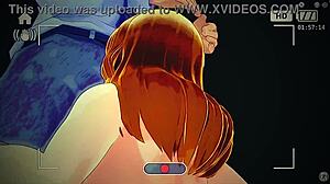 Wow, Busty Blonde Sucks a Huge Cock in Wild Hentai Scene!